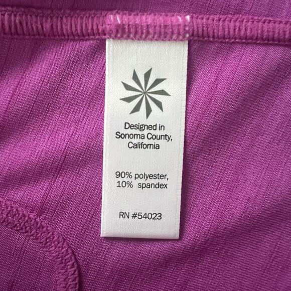 Athleta Purple UPF Sleeveless 1/4 Zip Pacifica Tee Swim Rashguard Top 439089 XS - Picture 5 of 8